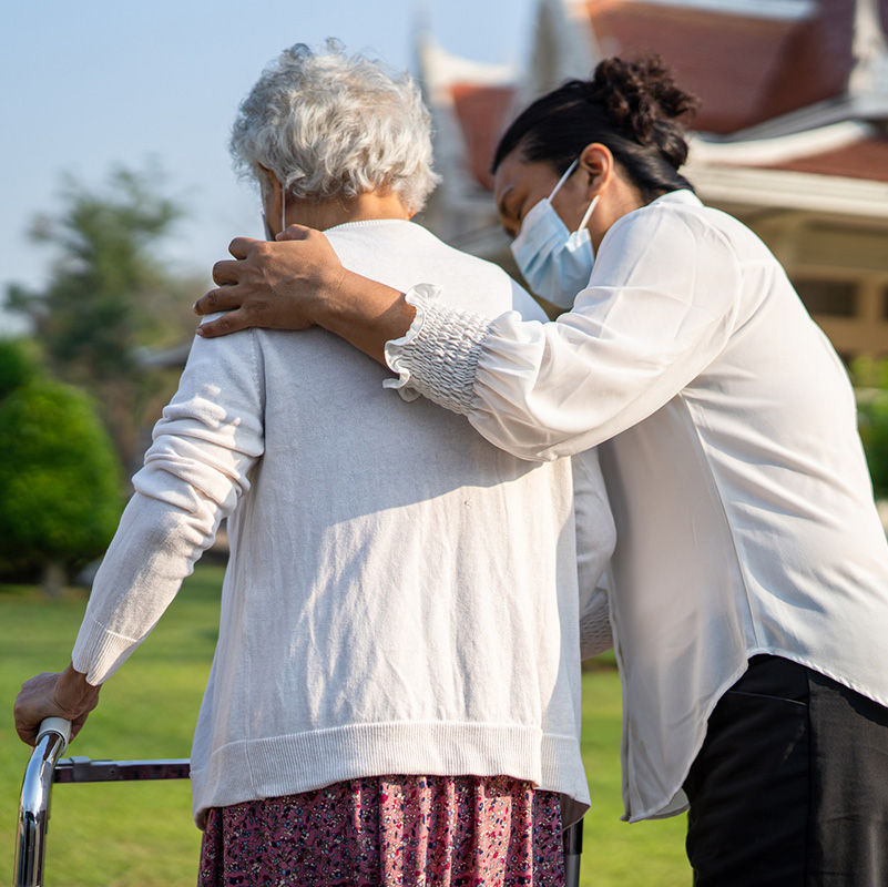 Caregiver help and care